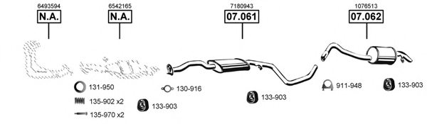 ASMET FO070675 Exhaust System